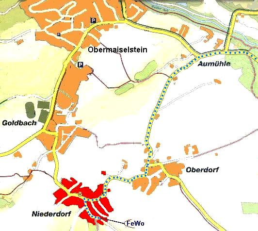 Karte Obermaiselstein und Ortsteile